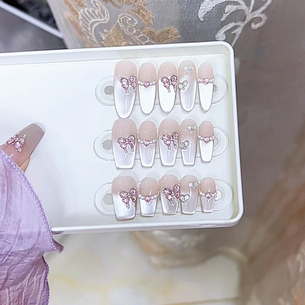 Hand-woven Armor-like Ice-transparent Butterfly Summer Ice-transparent Zircon Butterfly Cat s Eyes Pure Temperament Manicure Stickers large L
Hand-woven Armor-like Ice-transparent Butterfly Summer Ice-transparent Zircon Butterfly Cat s Eyes Pure Temperament Manicure Stickers large L