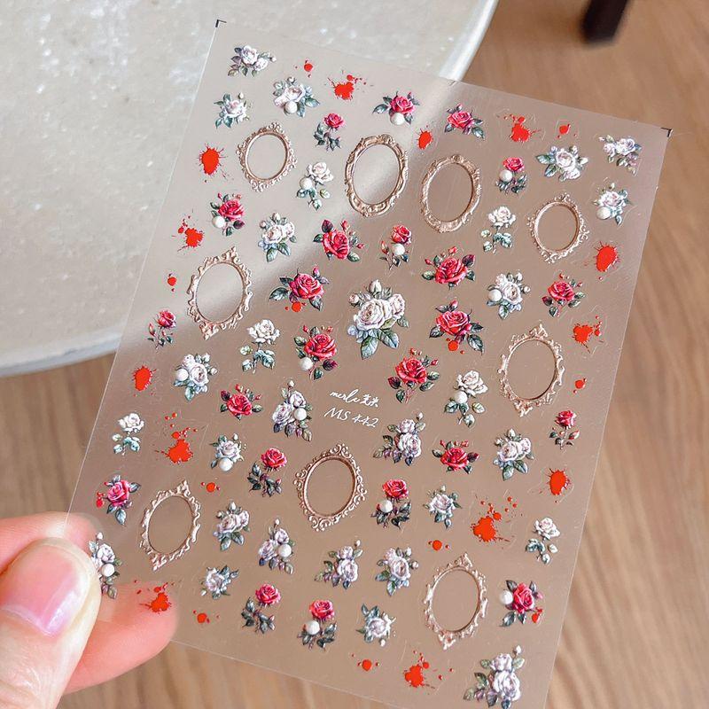 Rose Photo Frame Retro Nail Art Sticker Pearl Embossed Green Leaf Chinese Peach Blossom Rose Nail Decorative Sticker Ornament Retro rose sticker-MS442
Rose Photo Frame Retro Nail Art Sticker Pearl Embossed Green Leaf Chinese Peach Blossom Rose Nail Decorative Sticker Ornament Retro rose sticker-MS442