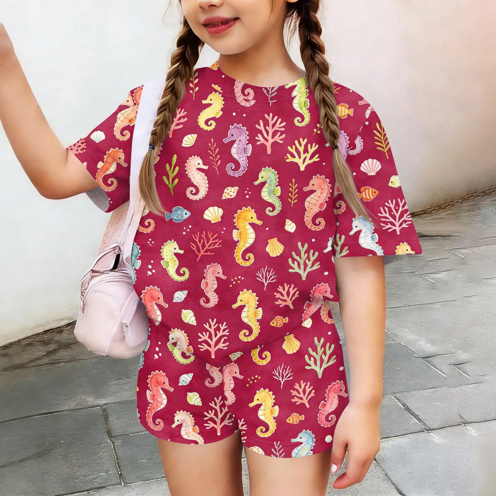 Kids Casual Short Sleeve Shirt and Shorts Set Animal Print Lightweight Summer Outfit Soft Fabric Breathable Design for Boys and Girls 110 красный
Kids Casual Short Sleeve Shirt and Shorts Set Animal Print Lightweight Summer Outfit Soft Fabric Breathable Design for Boys and Girls 110 красный