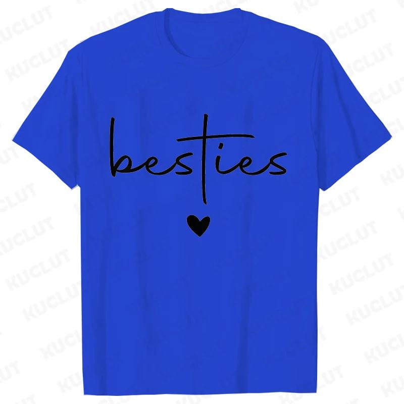 New Women Short Sleeve Tshirt Besties Print TShirt Best Friend Birthday Gift T Shirt Fashion Sports Breathable Tshirt FeUnisex 4XL
New Women Short Sleeve Tshirt Besties Print TShirt Best Friend Birthday Gift T Shirt Fashion Sports Breathable Tshirt FeUnisex 4XL