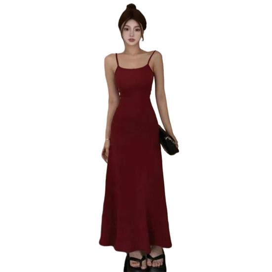 Леди платье на бретельках без рукавов с узкой талией, облегающее платье с открытой спиной, с низким вырезом до щиколотки, женское платье-жилет, женская одежда M красный
Леди платье на бретельках без рукавов с узкой талией, облегающее платье с открытой спиной, с низким вырезом до щиколотки, женское платье-жилет, женская одежда M красный