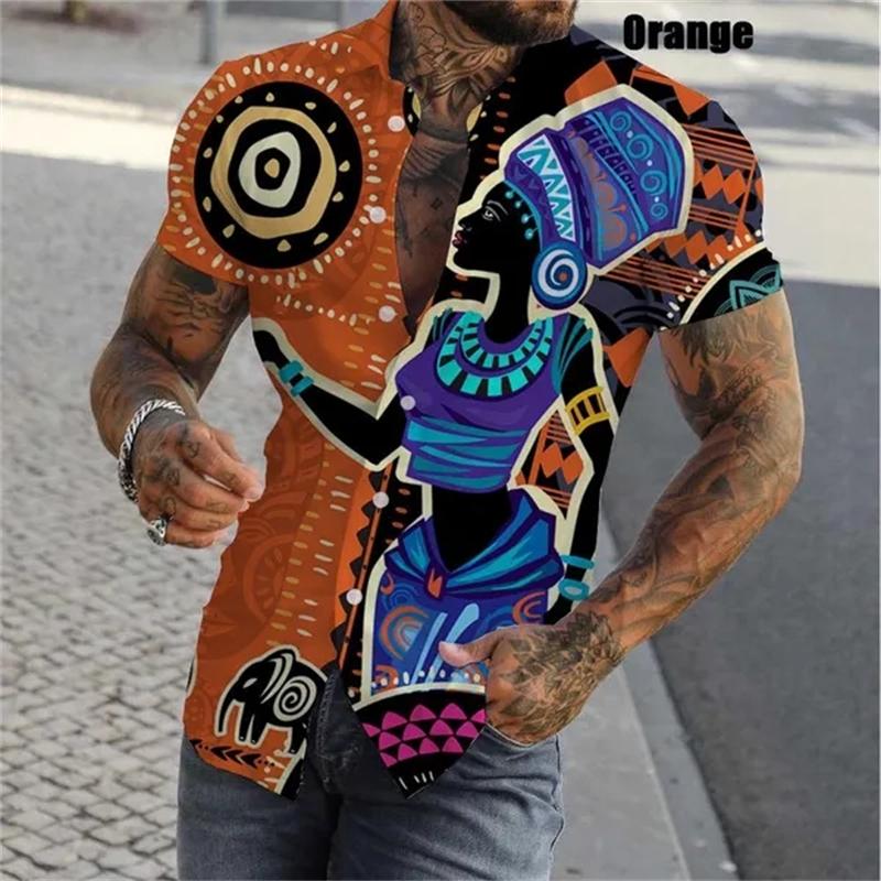 Fashion 3D Africa Dashiki Shirts Men Summer Fashion Short Sleeve Shirt Slim-Fit Button Up Casual Shirts Male Comfortable Top S
Fashion 3D Africa Dashiki Shirts Men Summer Fashion Short Sleeve Shirt Slim-Fit Button Up Casual Shirts Male Comfortable Top S