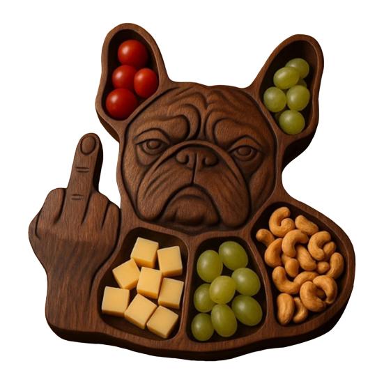 Поднос для закусок «Бульдог среднего пальца» с 5 отделениями, деревянный поднос для сервировки, поднос для сырных закусок, подставка для хранения продуктов, разделочная доска для колбасных изделий, подарок любителю собак Dog
Поднос для закусок «Бульдог среднего пальца» с 5 отделениями, деревянный поднос для сервировки, поднос для сырных закусок, подставка для хранения продуктов, разделочная доска для колбасных изделий, подарок любителю собак Dog
