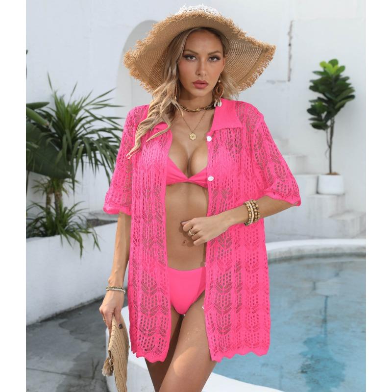 Женский большой размер пляжный отдых солнцезащитный крем ажурный тканый бикини накидка XL розы красного
Женский большой размер пляжный отдых солнцезащитный крем ажурный тканый бикини накидка XL розы красного