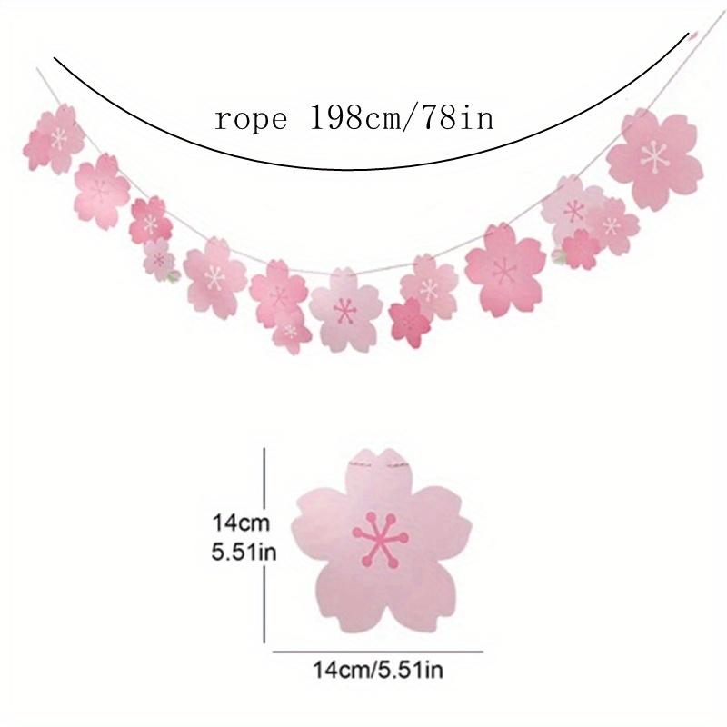 3pcs Cherry Blossom Pink Flags Paper Flowers Garland For Birthday Wedding Anniversary Graduation Holiday Baby Shower Decoration Perfect Gift for 3pcs
3pcs Cherry Blossom Pink Flags Paper Flowers Garland For Birthday Wedding Anniversary Graduation Holiday Baby Shower Decoration Perfect Gift for 3pcs