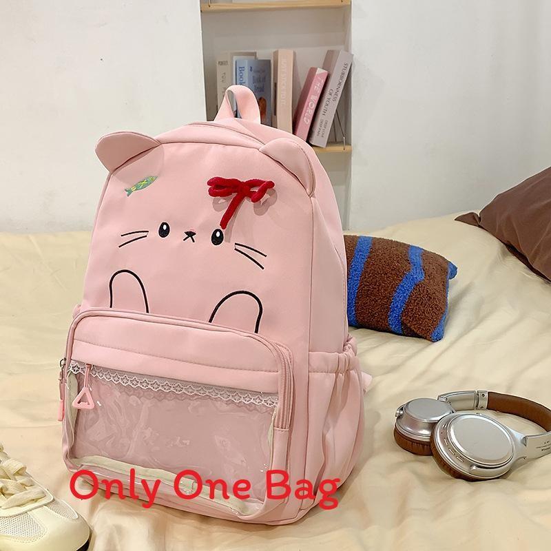 Bow Cute Cartoon Backpack For Teens With Nylon Material For Daily Use S розовый
Bow Cute Cartoon Backpack For Teens With Nylon Material For Daily Use S розовый