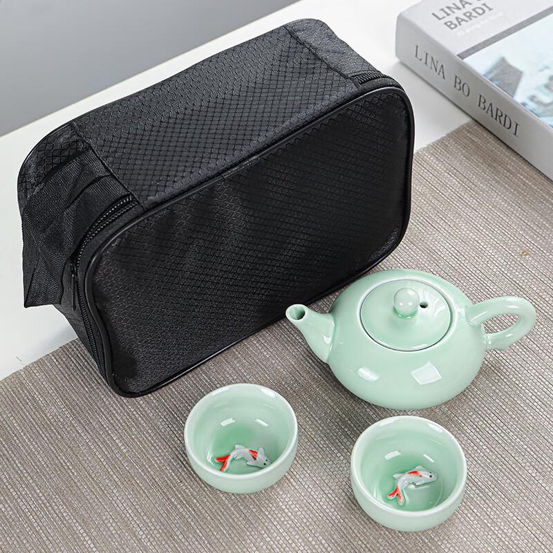 Celadon Travel Tea Set with Portable Bag
Celadon Travel Tea Set with Portable Bag