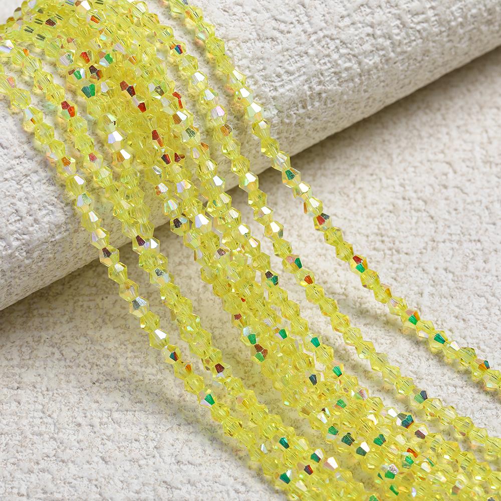 1 Strip 4mm Shiny Crystal Beads Bicone Beads 80pcs Glass Beads Loose Spacer Beads for Bracelet DIY Jewelry Making
1 Strip 4mm Shiny Crystal Beads Bicone Beads 80pcs Glass Beads Loose Spacer Beads for Bracelet DIY Jewelry Making