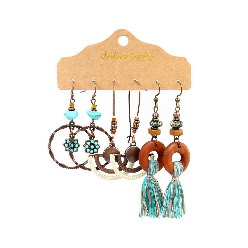 3 пары женских серег в этническом богемном стиле, декоративные серьги в стиле ретро, кулон, кольцо-капелька, ювелирные изделия, вечерние украшения, ремесло
3 пары женских серег в этническом богемном стиле, декоративные серьги в стиле ретро, кулон, кольцо-капелька, ювелирные изделия, вечерние украшения, ремесло