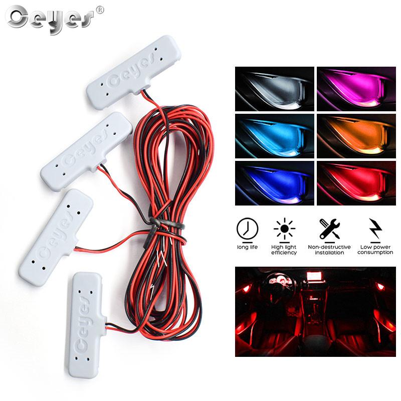Ceyes 12V Car Door Bowl Decoration Light Auto Interior Atmosphere Welcome Lamp 4 Pcs Universal Low Power Colorful LED Strip розовый
Ceyes 12V Car Door Bowl Decoration Light Auto Interior Atmosphere Welcome Lamp 4 Pcs Universal Low Power Colorful LED Strip розовый