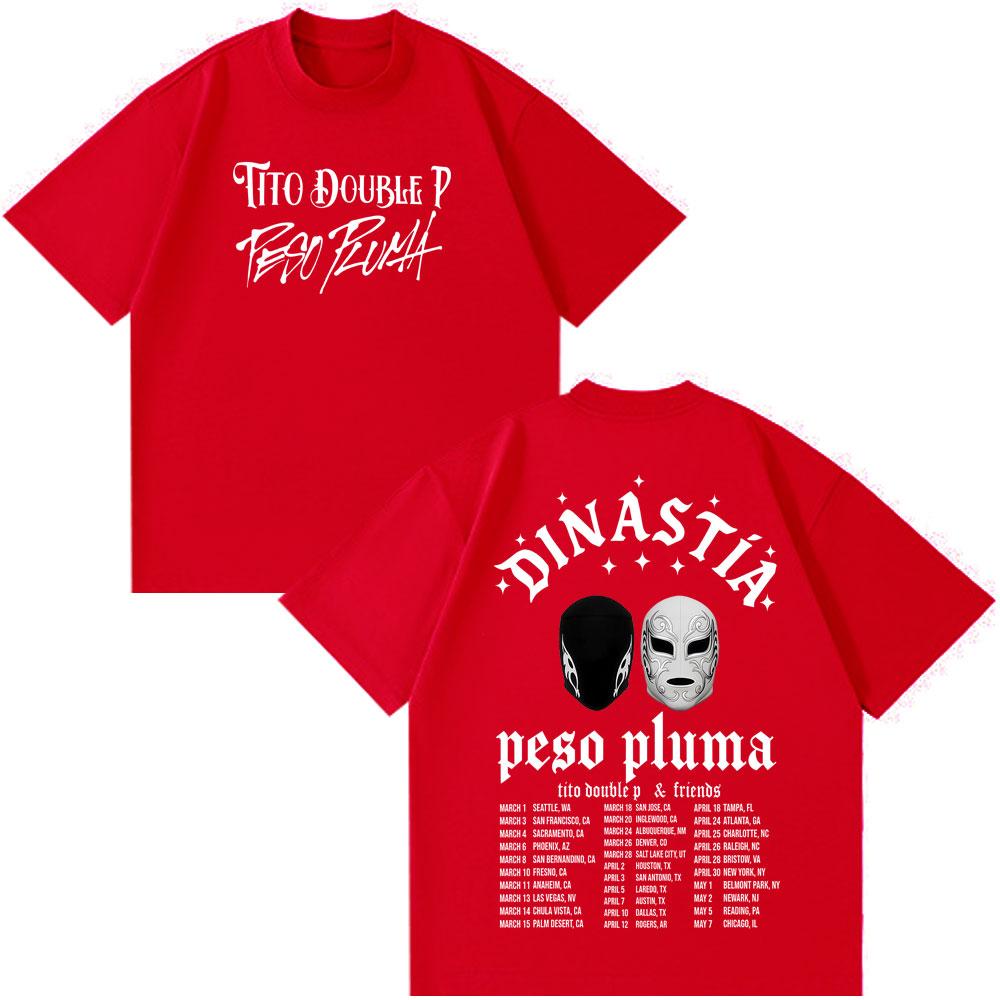 Peso Pluma Dinastia TOUR 2026 Print Tshirt Men Women Fashion Casual Tshirt Shortsleeved Cotton Hiphop Vintage Tshirts Tops S
Peso Pluma Dinastia TOUR 2026 Print Tshirt Men Women Fashion Casual Tshirt Shortsleeved Cotton Hiphop Vintage Tshirts Tops S