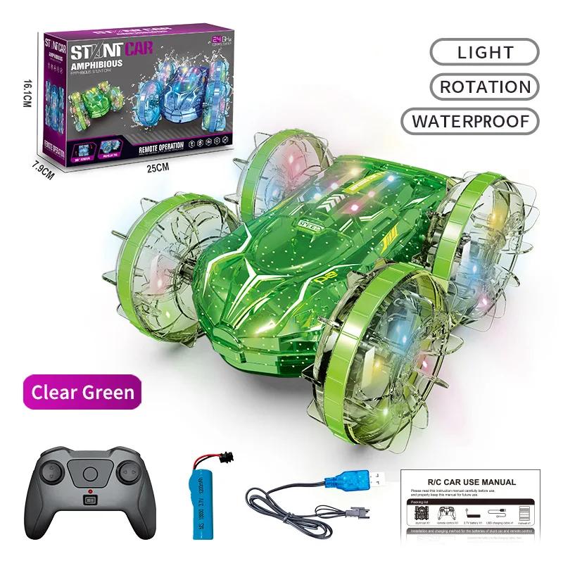 Remote Control Car Rc Stunt Car Drift Racing Vehicle 2.4G 5Ch Double-Sided Amphibious Cars Transparent Lights Electric Toys Boys
Remote Control Car Rc Stunt Car Drift Racing Vehicle 2.4G 5Ch Double-Sided Amphibious Cars Transparent Lights Electric Toys Boys