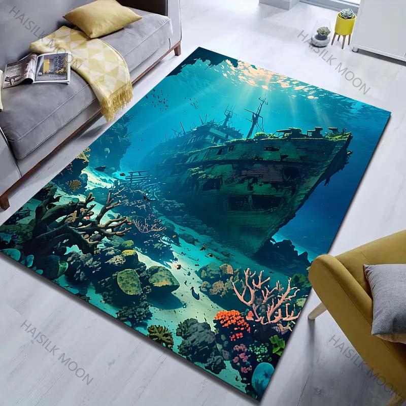 Multiple Sizes Shipwreck Ocean Theme Pattern Carpet for Living Room Bedroom Sofa Home Decor Non-slip Floor Mat Luxury Gift 40cm x 60cm
Multiple Sizes Shipwreck Ocean Theme Pattern Carpet for Living Room Bedroom Sofa Home Decor Non-slip Floor Mat Luxury Gift 40cm x 60cm