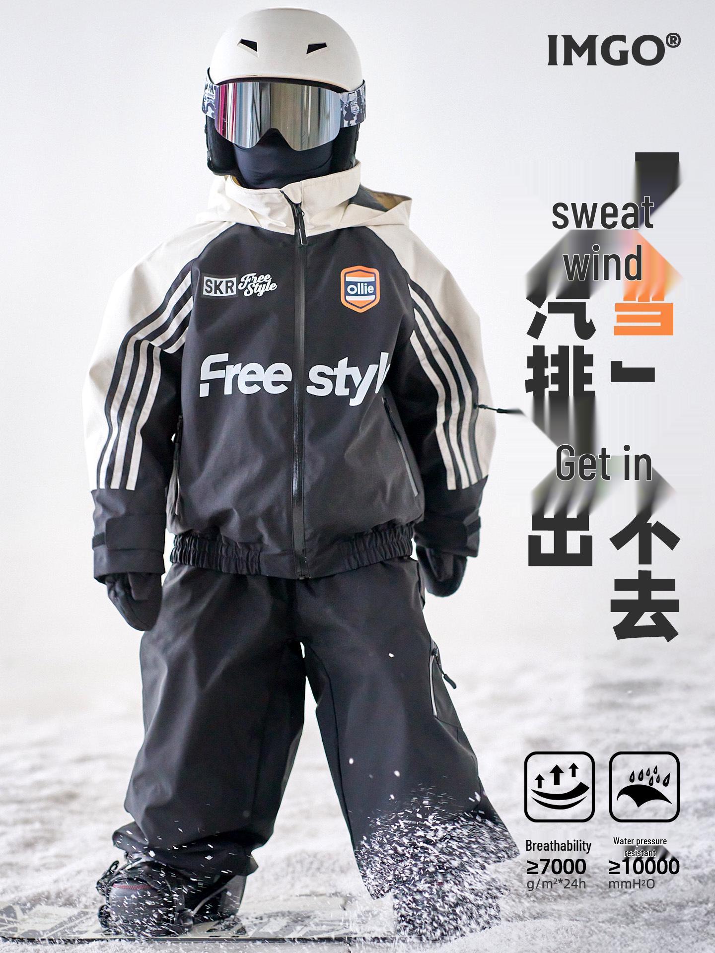 Rose Warrior IMGO Kids Ski Suit: 3L Waterproof Hardshell with DuPont Cotton for Girls, Single/Double Board Set Size 160
Rose Warrior IMGO Kids Ski Suit: 3L Waterproof Hardshell with DuPont Cotton for Girls, Single/Double Board Set Size 160