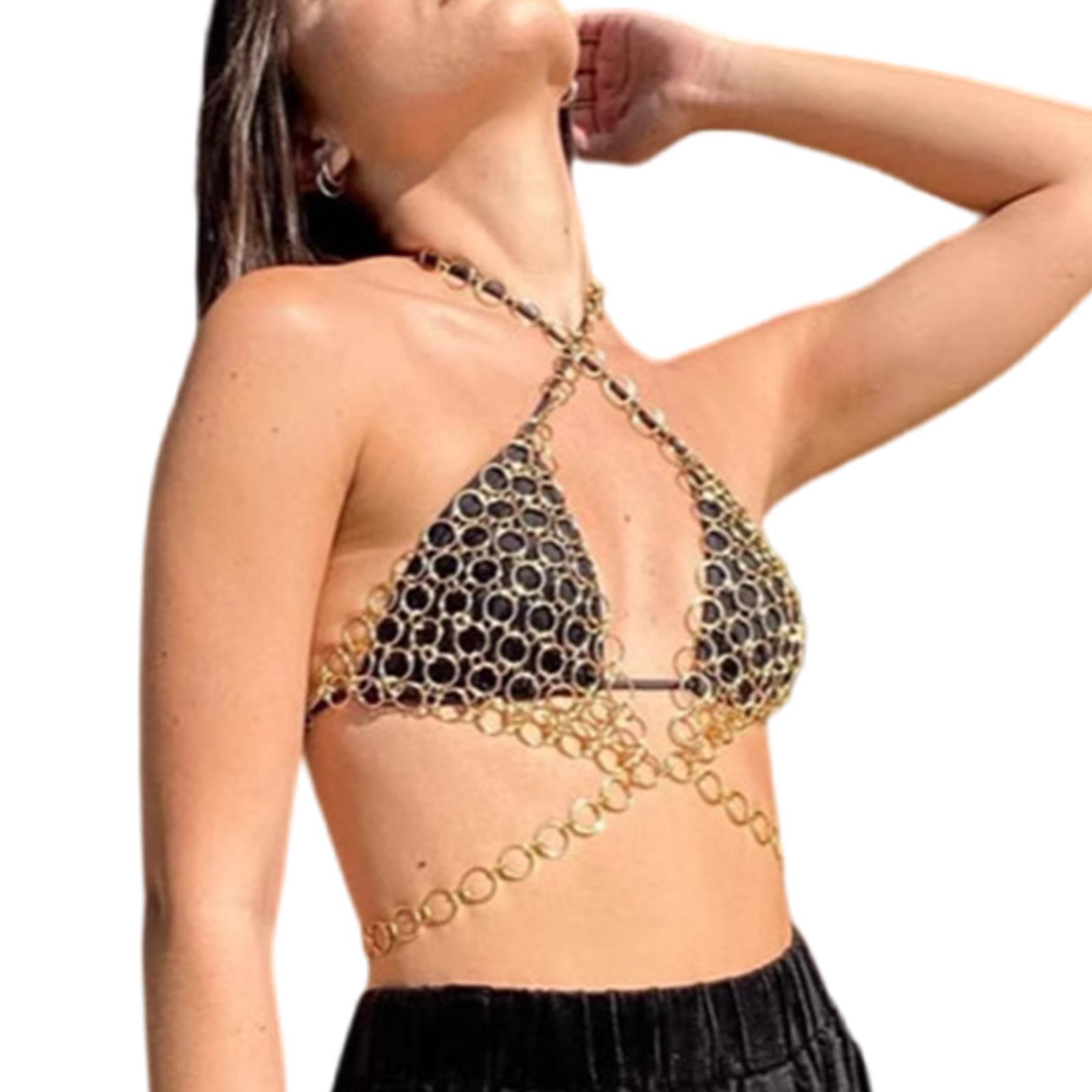 Fashion Bra Chain Metallic Rings Strap Body Chain For Festival Goers Wear And Body Chain Fashion Cutout Bra Necklace 1 золотий
Fashion Bra Chain Metallic Rings Strap Body Chain For Festival Goers Wear And Body Chain Fashion Cutout Bra Necklace 1 золотий