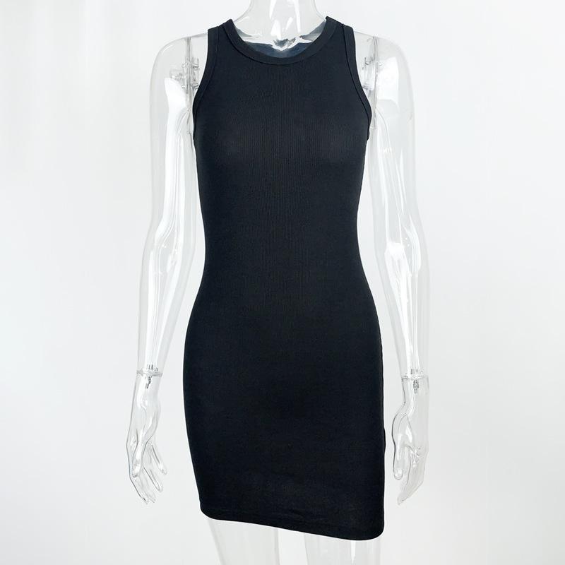 Summer Sleeveless Sexy Bag Hip Short Dress Simple Slimming Tank Top O Neck Mini Dresses Basic Fashion Bodycon Party Elegant Clothing L чорний
Summer Sleeveless Sexy Bag Hip Short Dress Simple Slimming Tank Top O Neck Mini Dresses Basic Fashion Bodycon Party Elegant Clothing L чорний