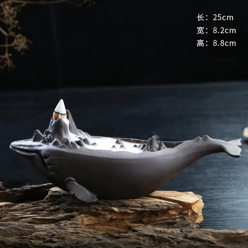 Китайская керамическая курильница для благовоний в виде кита, курильница для благовоний в помещении, сандаловое дерево, курильница для чайной церемонии, креативные украшения
Китайская керамическая курильница для благовоний в виде кита, курильница для благовоний в помещении, сандаловое дерево, курильница для чайной церемонии, креативные украшения