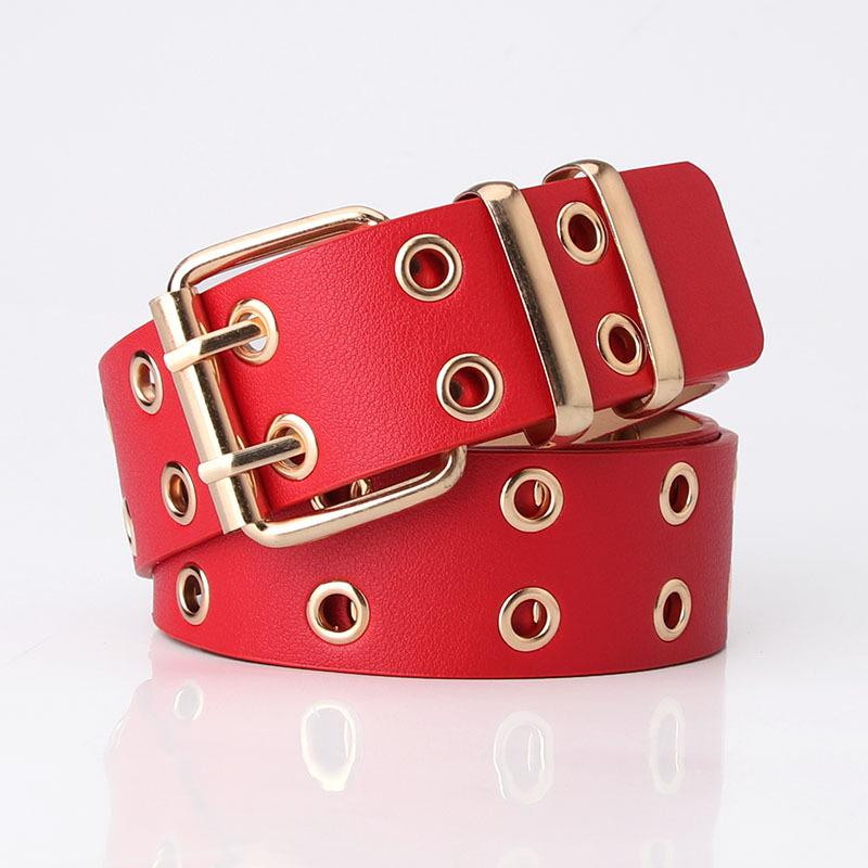 Fashion double pin buckle double exhaust eye belt women, jeans belt ins wind simple belt красный
Fashion double pin buckle double exhaust eye belt women, jeans belt ins wind simple belt красный