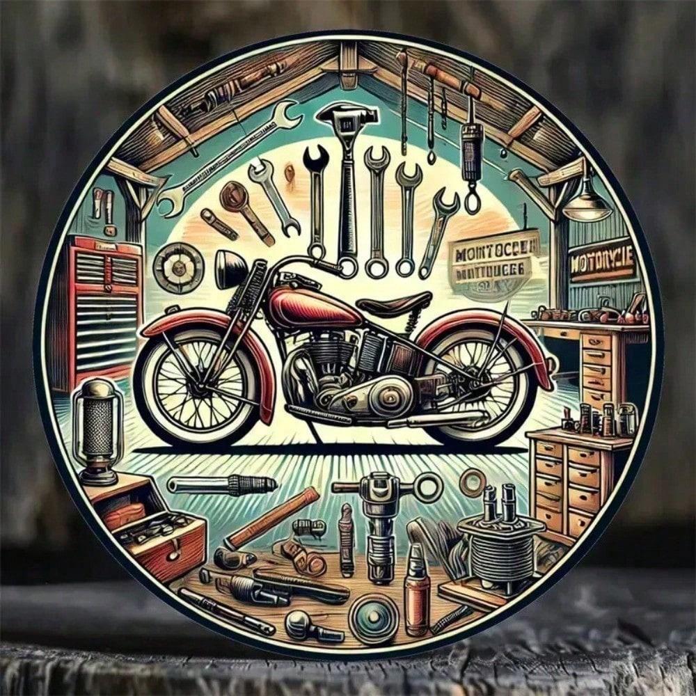 Retro 8 Inch Aluminum Motorcycle Garage Wall Sign Vintage Metal Plaque Man Cave Home Bar Decor Gift різнокольоровий
Retro 8 Inch Aluminum Motorcycle Garage Wall Sign Vintage Metal Plaque Man Cave Home Bar Decor Gift різнокольоровий