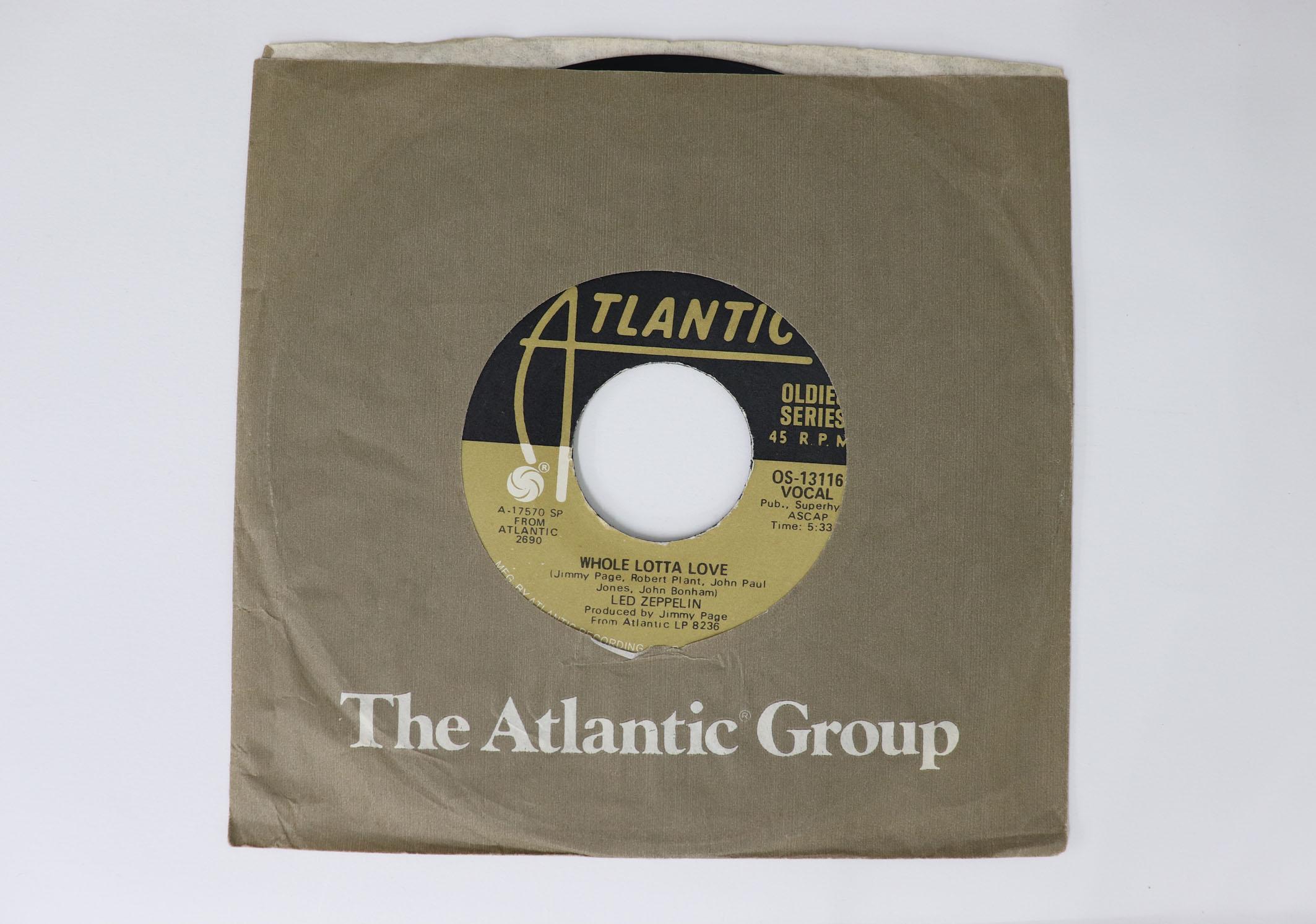 7inch Record LED ZEPPELIN Whole Lotta Love Living Loving Ma OS13116 ATLANTIC 1973 US Rock Used
7inch Record LED ZEPPELIN Whole Lotta Love Living Loving Ma OS13116 ATLANTIC 1973 US Rock Used