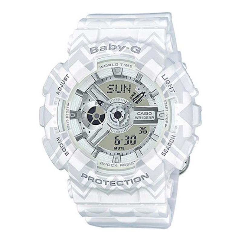 Casio BABY-G 100M Waterproof Quartz Movement Resin Strap Japanese and Korean Watch Women’s Watch White Dial BA-110TP-7A білий
Casio BABY-G 100M Waterproof Quartz Movement Resin Strap Japanese and Korean Watch Women’s Watch White Dial BA-110TP-7A білий