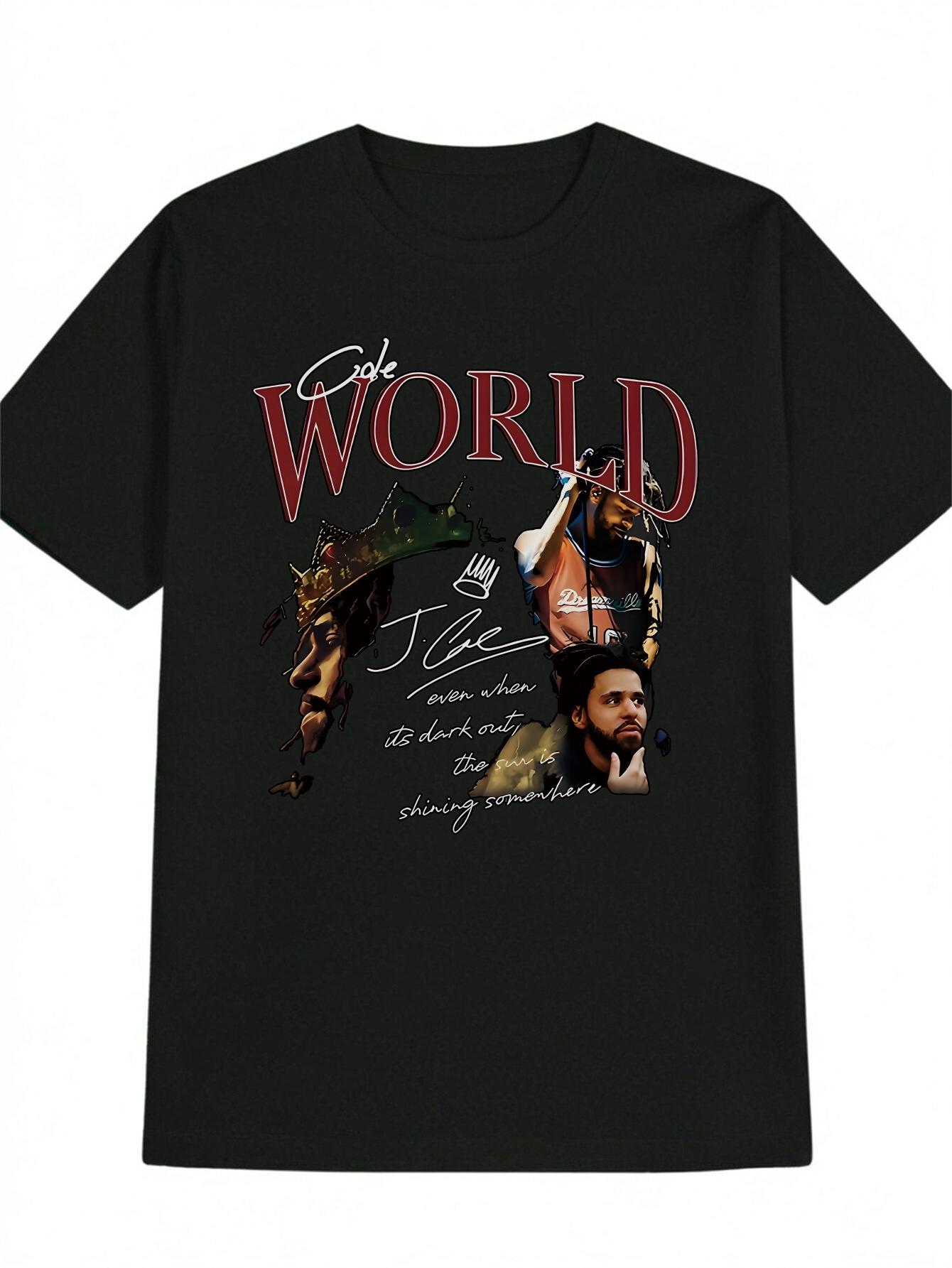 Casual Crew Neck T-shirt with WORLD Golden Crown Portrait Print - Bold Red & White Design L
Casual Crew Neck T-shirt with WORLD Golden Crown Portrait Print - Bold Red & White Design L