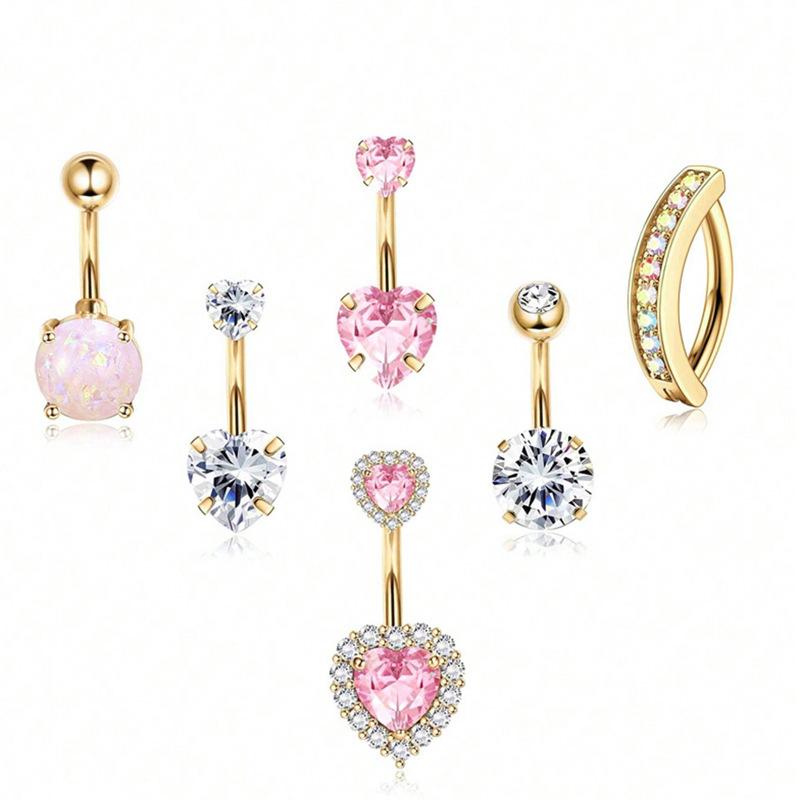 6/8 шт. Сексуальный набор колец для пирсинга пупка с сердечками и цирконом для женщин, девушек, украшения для пирсинга тела, аксессуары, подарки
6/8 шт. Сексуальный набор колец для пирсинга пупка с сердечками и цирконом для женщин, девушек, украшения для пирсинга тела, аксессуары, подарки
