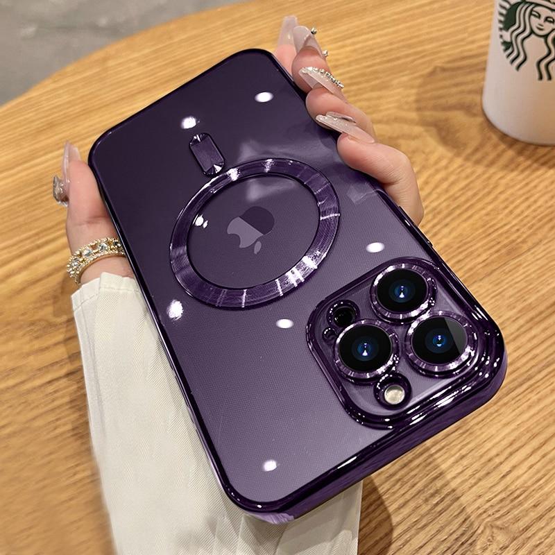 Магнитный чехол с беспроводной зарядкой для iPhone 14 13 12 11 Pro Max Mini XS Max X XR 7 8 Plus SE 2020, прозрачный чехол с покрытием
Магнитный чехол с беспроводной зарядкой для iPhone 14 13 12 11 Pro Max Mini XS Max X XR 7 8 Plus SE 2020, прозрачный чехол с покрытием