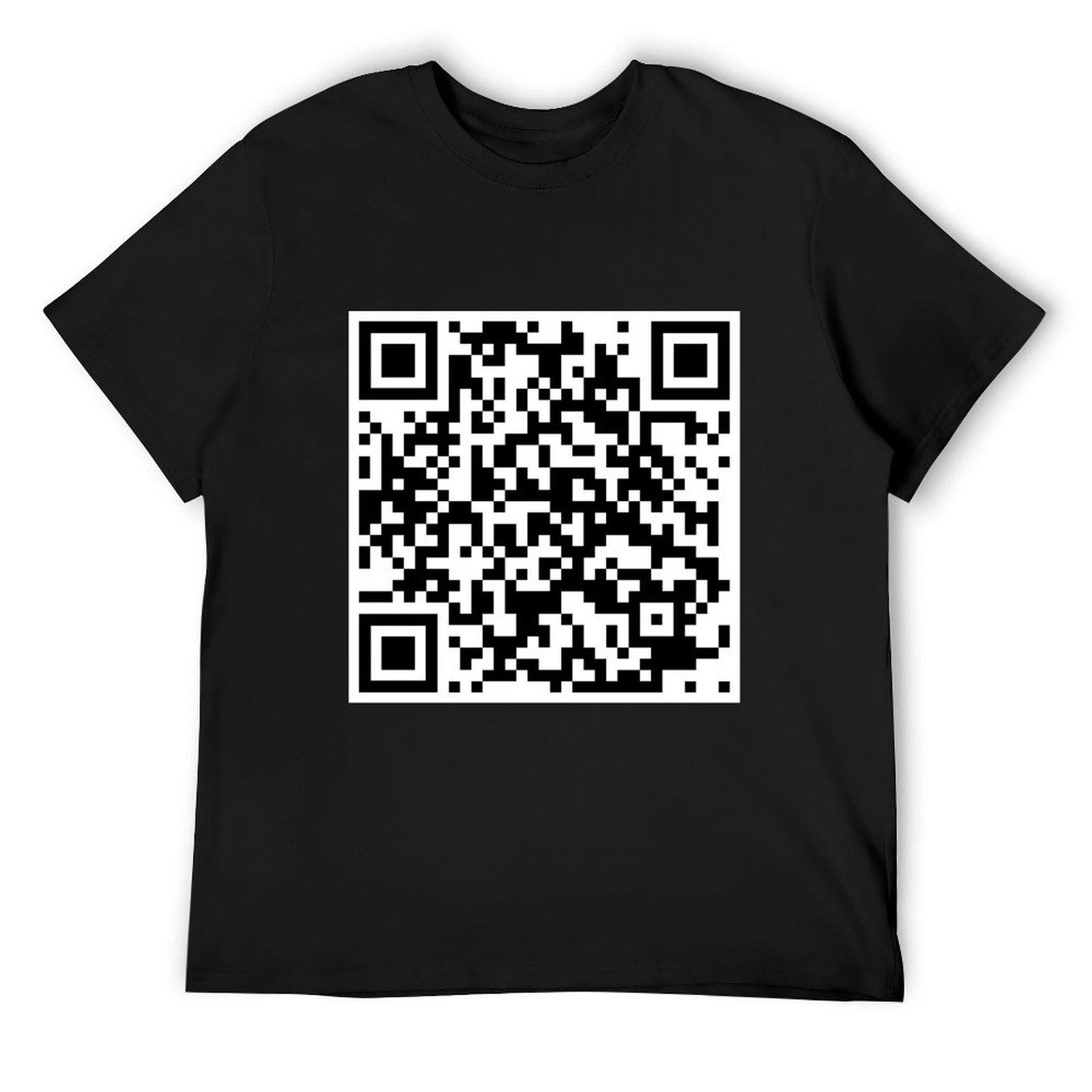 Rick Astley - Never Gonna Give You Up QR Code T-Shirt summer top graphic t shirt vintage black t shirts for men 4XL
Rick Astley - Never Gonna Give You Up QR Code T-Shirt summer top graphic t shirt vintage black t shirts for men 4XL