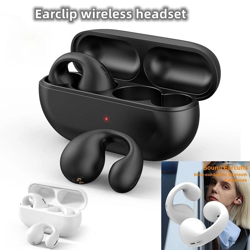NEW Bluetooth 5.3 Wireless Bone Conduction Headphones T75 Clip Ear Music Noise Canceling Headset HD Call Sports Gaming Earphone хакі
NEW Bluetooth 5.3 Wireless Bone Conduction Headphones T75 Clip Ear Music Noise Canceling Headset HD Call Sports Gaming Earphone хакі