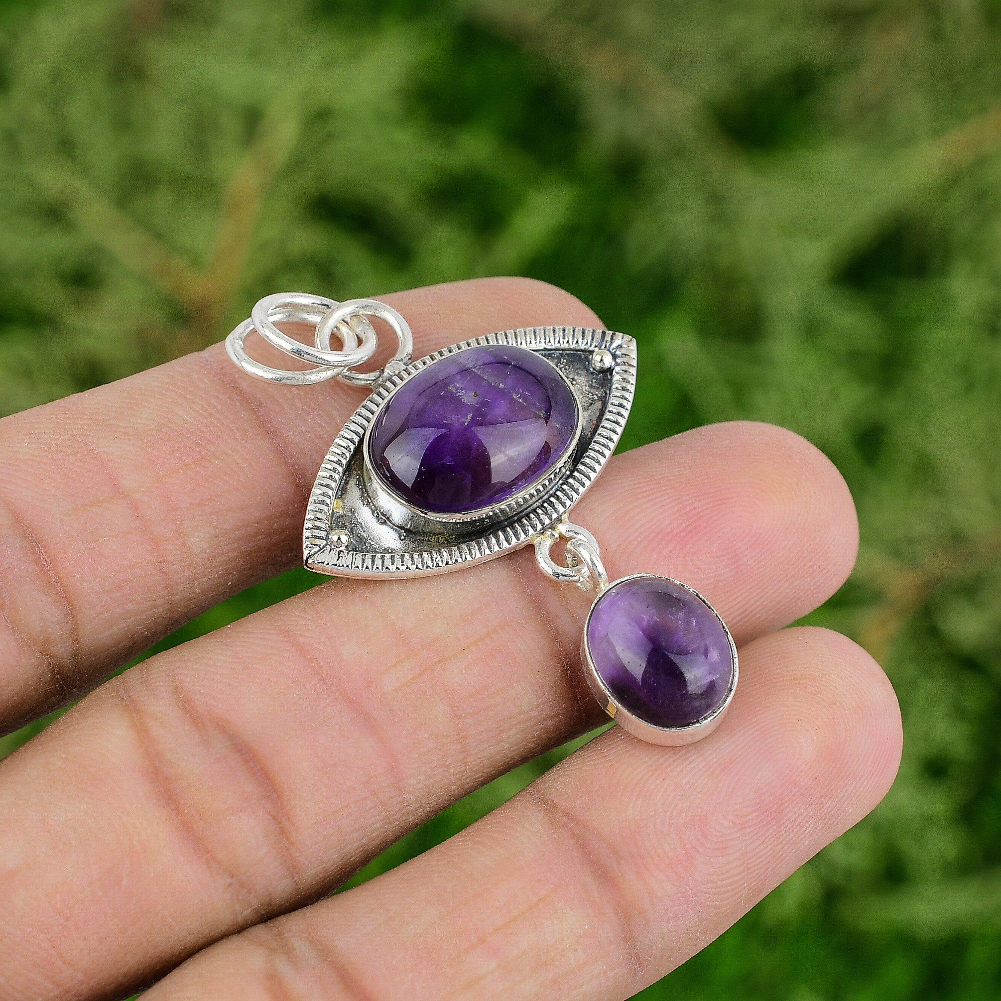 Натуральный африканский аметист, драгоценный камень, ювелирное изделие, кулон из стерлингового серебра 925 пробы для женщин
Натуральный африканский аметист, драгоценный камень, ювелирное изделие, кулон из стерлингового серебра 925 пробы для женщин