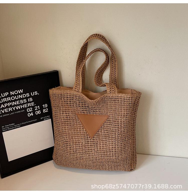 Korean version of large-capacity woven bag women s 2025 summer new about-zi travel beach vacation straw bag commuter tote bag хаки
Korean version of large-capacity woven bag women s 2025 summer new about-zi travel beach vacation straw bag commuter tote bag хаки