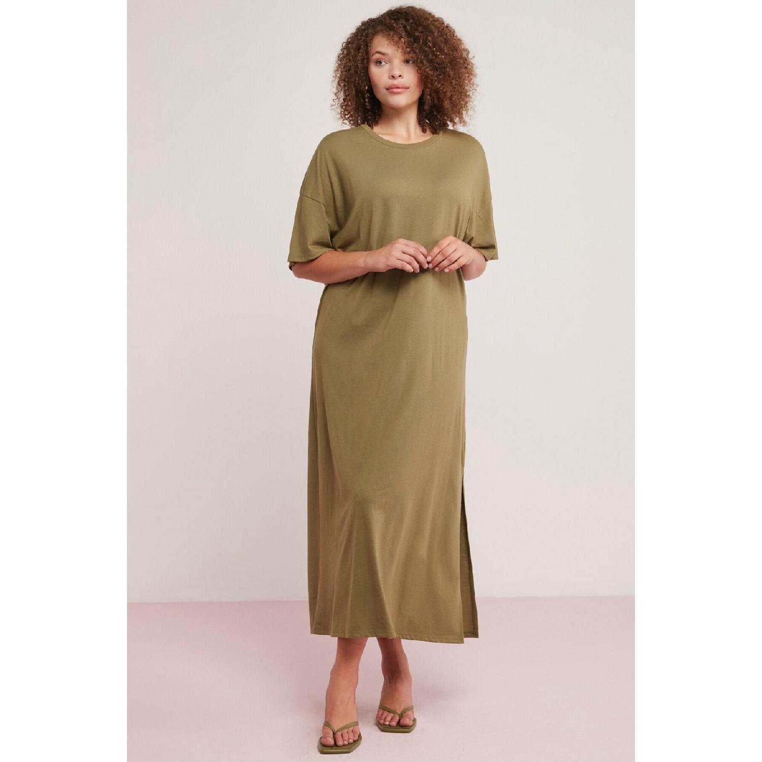 Morganne Woman 100% Cotton Draped Bat Sleeve Slit Comfort Fit Khaki Big Size Dress XL зелений
Morganne Woman 100% Cotton Draped Bat Sleeve Slit Comfort Fit Khaki Big Size Dress XL зелений