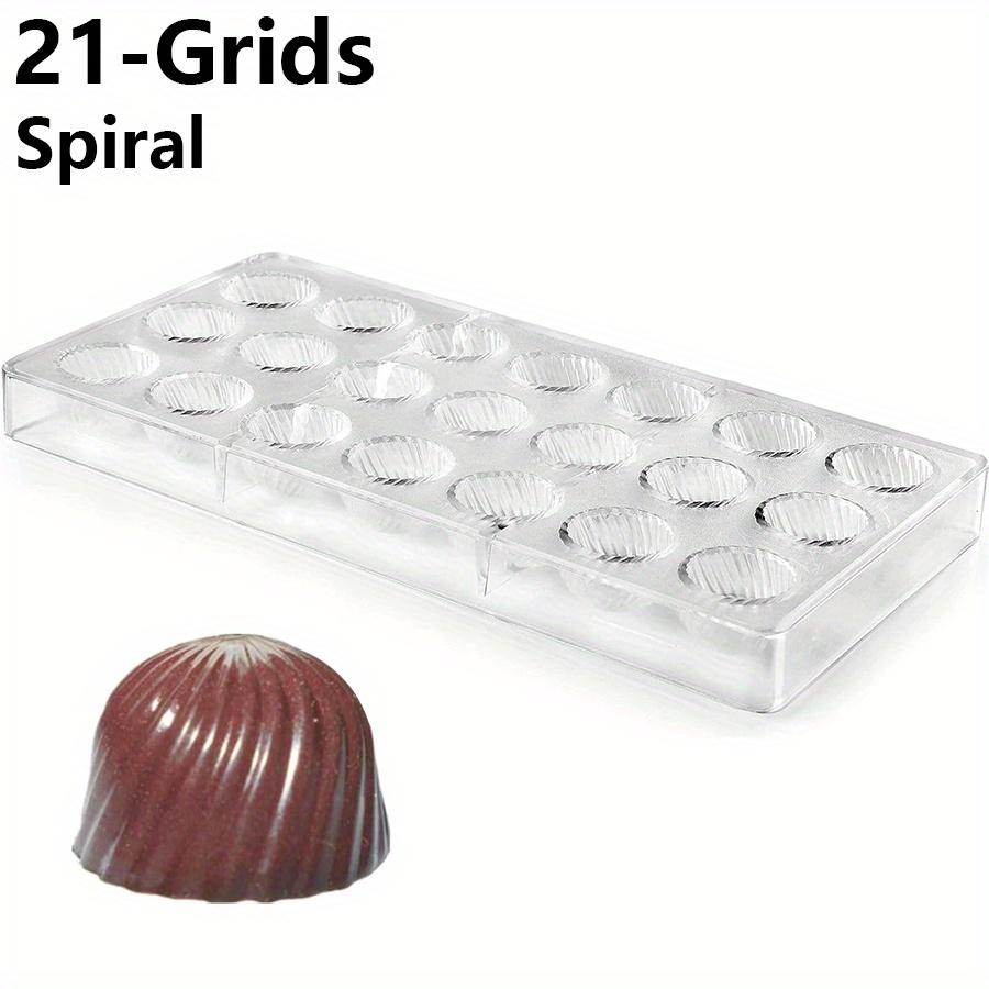 21 Grids Spiral Hemispheric Chocolate Mold Halloween Candy Tray Transparent Plastic Jelly Biscuit Cake DIY Molds Kitchen JXB
21 Grids Spiral Hemispheric Chocolate Mold Halloween Candy Tray Transparent Plastic Jelly Biscuit Cake DIY Molds Kitchen JXB