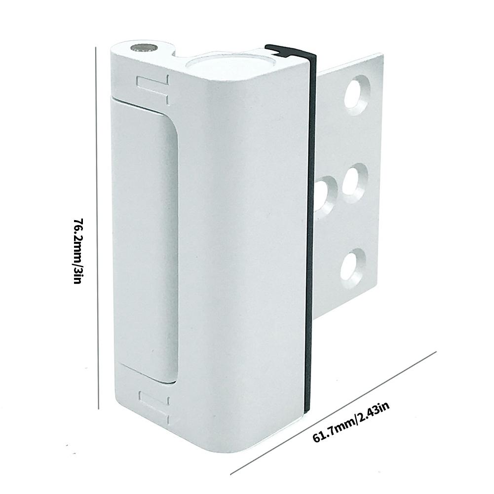 Reinforcement Safety Latch Childproof Metal Door Locks Latch Anti-Theft Safety Door Lock Aluminum Alloy for Inward Swinging Door білий
Reinforcement Safety Latch Childproof Metal Door Locks Latch Anti-Theft Safety Door Lock Aluminum Alloy for Inward Swinging Door білий