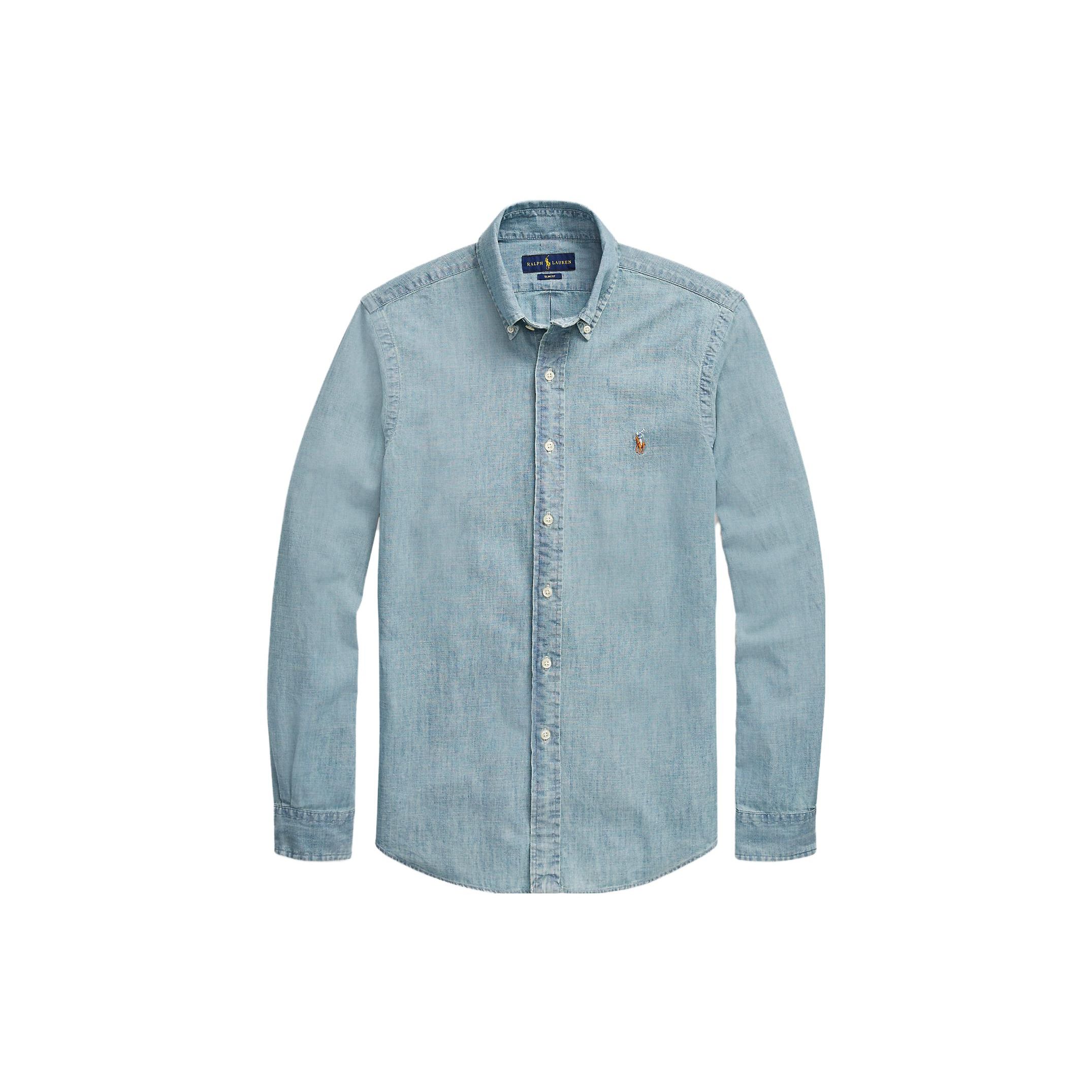 Polo Ralph Lauren Solid Color Logo Embroidered Polo Collar Single-Breasted Long Sleeve Shirt Men shirts Blue 710776164-001 S
Polo Ralph Lauren Solid Color Logo Embroidered Polo Collar Single-Breasted Long Sleeve Shirt Men shirts Blue 710776164-001 S