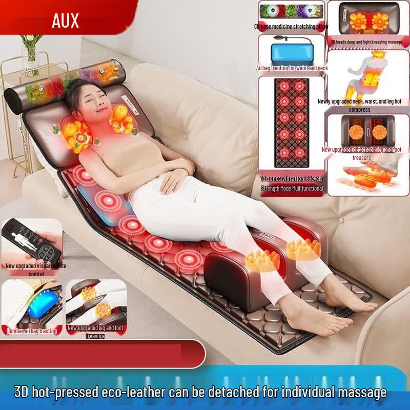 AUX Full Body Massage Mat with Air Pressure and Heat CN plug (adapter included)
AUX Full Body Massage Mat with Air Pressure and Heat CN plug (adapter included)