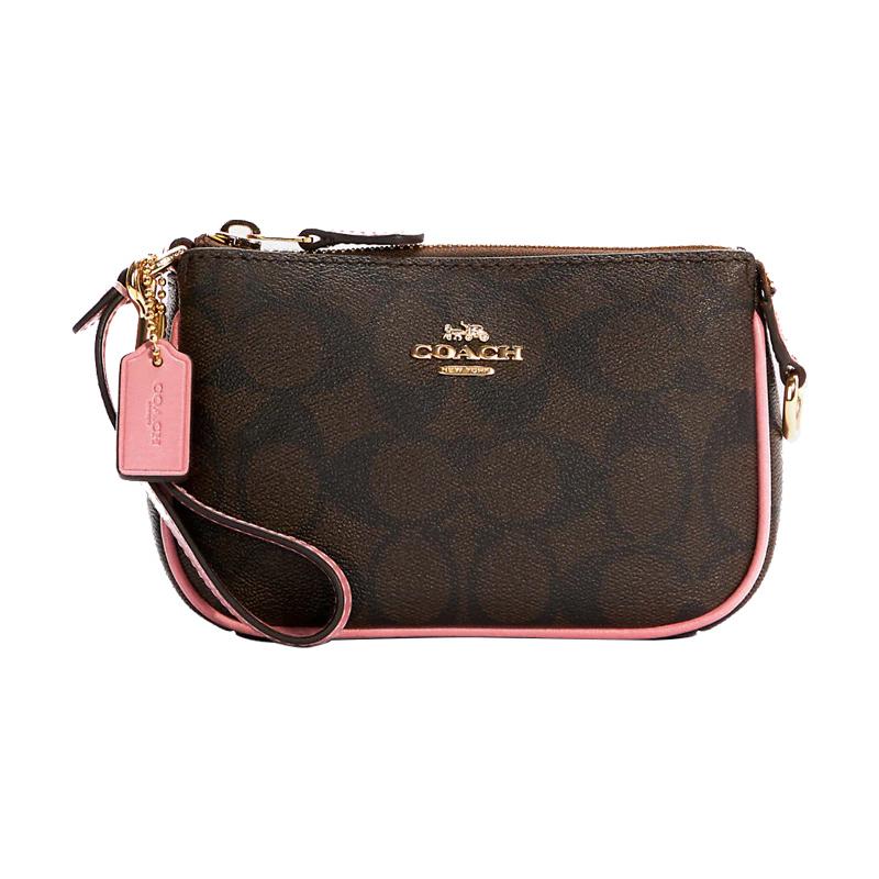 COACH Nolita 15 classic presbyopia canvas with leather mahjong bag underarm bag clutch small size women s dark brown pink color matching коричневий
COACH Nolita 15 classic presbyopia canvas with leather mahjong bag underarm bag clutch small size women s dark brown pink color matching коричневий