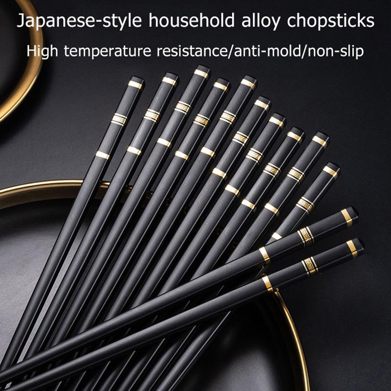 5 Pairs Japanese Chopsticks For Eating Food Sushi Sticks Reusable Metal Korean Cooking Chopsticks Set Chinese Alloy Tableware
5 Pairs Japanese Chopsticks For Eating Food Sushi Sticks Reusable Metal Korean Cooking Chopsticks Set Chinese Alloy Tableware