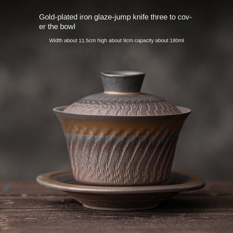Chinese Gilt Iron Glaze Ancient Teapot Kung Fu Tea Set Retro Household Filter Single Pot Tea Kettle Tea Bowl Gaiwan Teapot
Chinese Gilt Iron Glaze Ancient Teapot Kung Fu Tea Set Retro Household Filter Single Pot Tea Kettle Tea Bowl Gaiwan Teapot