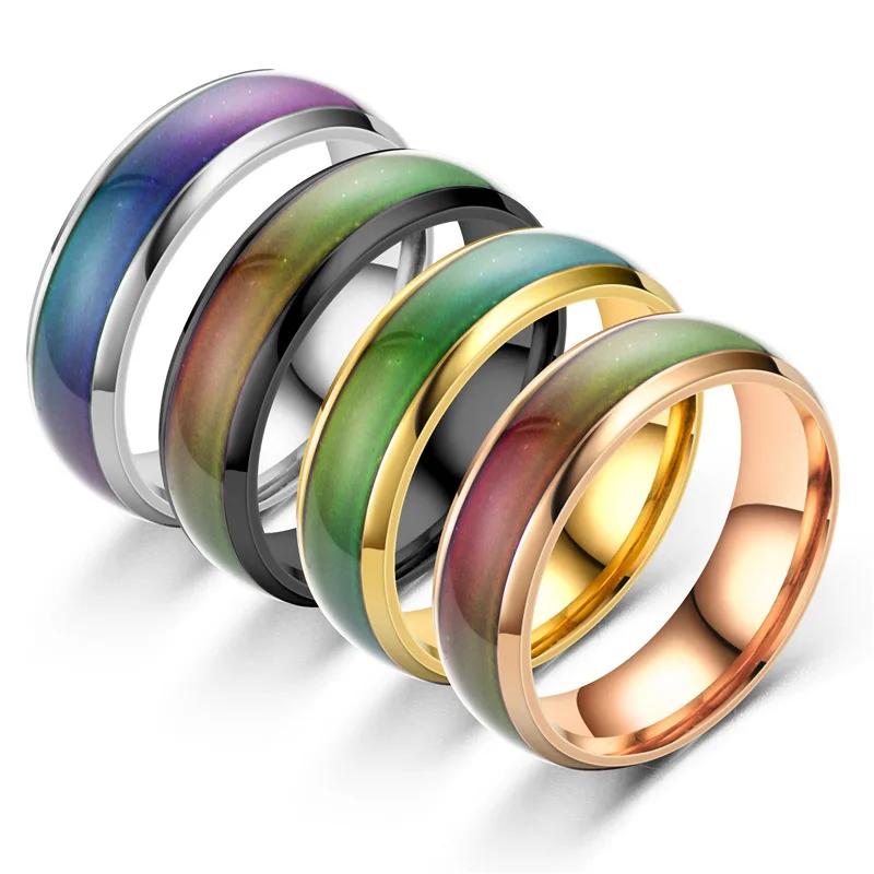6MM Changing Color Stainless Steel Rings For Women Mood Emotion Feeling Temperature Ring Men Couples Fashion Jewelry Gift 6
6MM Changing Color Stainless Steel Rings For Women Mood Emotion Feeling Temperature Ring Men Couples Fashion Jewelry Gift 6