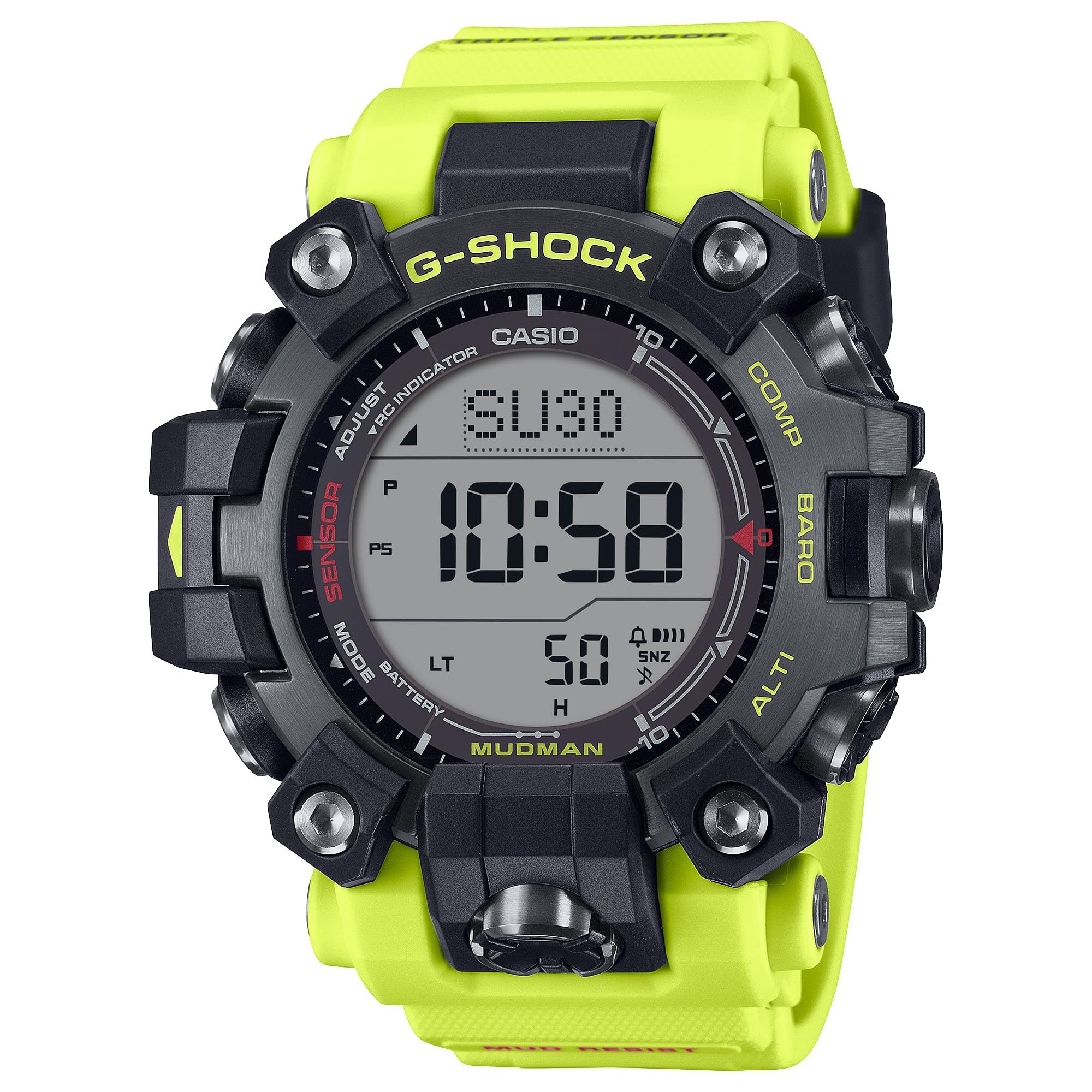 Casio Master of G MUDMAN Triple Sensor 200m Water Resistant Rescue Yellow G-Shock GW9500MRY-1A9 Solar-Powered Mud-Resistant Yellow,
Casio Master of G MUDMAN Triple Sensor 200m Water Resistant Rescue Yellow G-Shock GW9500MRY-1A9 Solar-Powered Mud-Resistant Yellow,