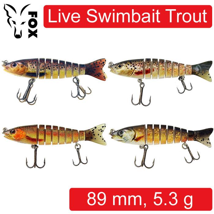FOX LIVE SWIMBAIT TROUT 89 мм 5.3 g. Пластикова приманка для риболовлі 89 mm
FOX LIVE SWIMBAIT TROUT 89 мм 5.3 g. Пластикова приманка для риболовлі 89 mm