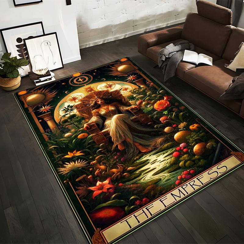Tarot The Empress Card-Inspired Carpet with Nature and Throne Design Suitable for use as an anti-slip for living room bedroom sofas 40x60cm( 15x23in )
Tarot The Empress Card-Inspired Carpet with Nature and Throne Design Suitable for use as an anti-slip for living room bedroom sofas 40x60cm( 15x23in )