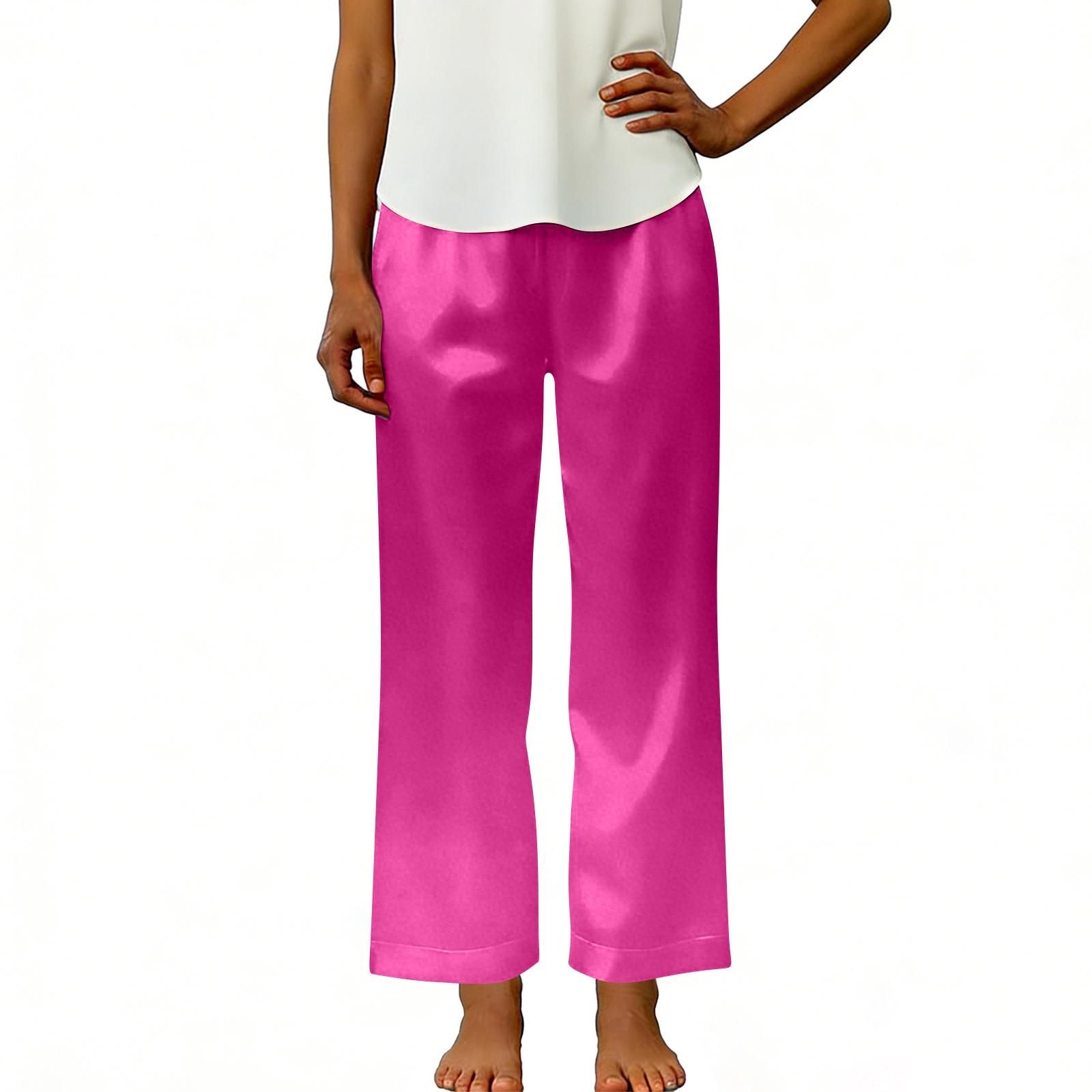 Women s Fashionable Color Elastic Waist Pocket Loose Straight Leg Casual Pants L
Women s Fashionable Color Elastic Waist Pocket Loose Straight Leg Casual Pants L