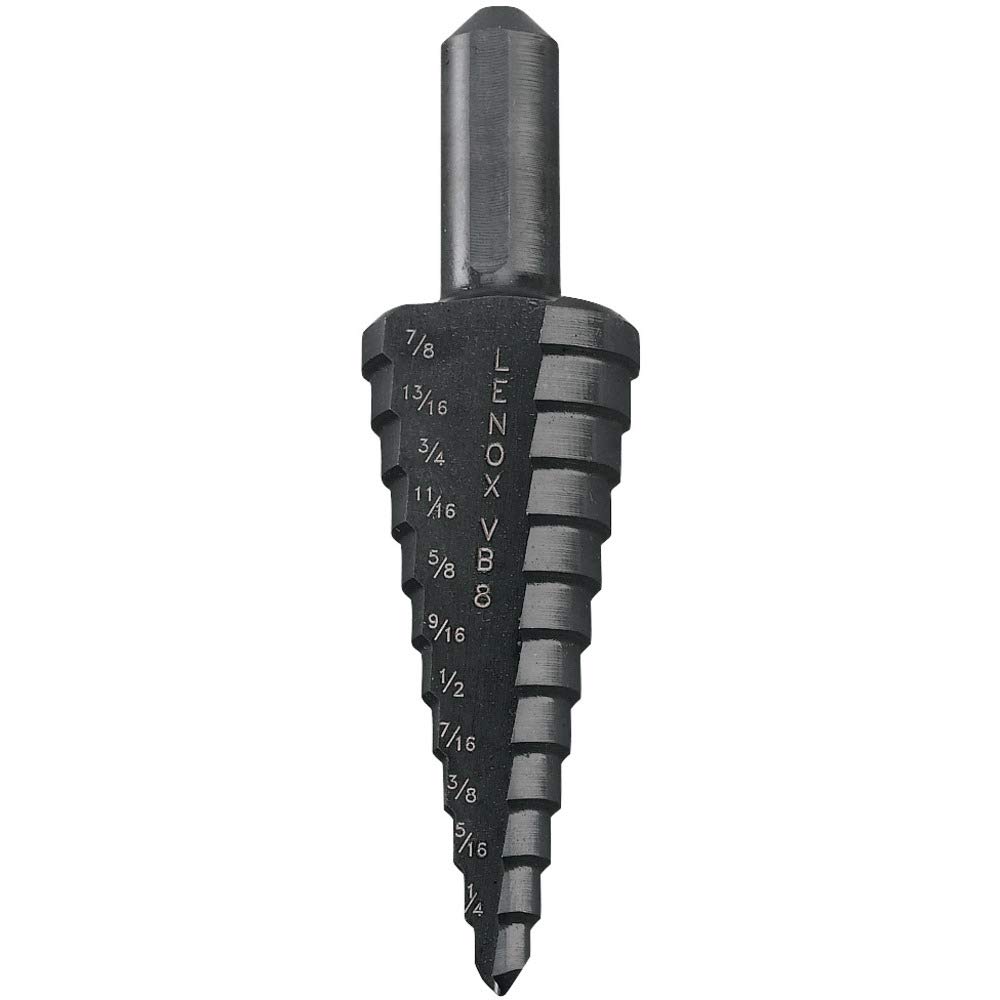 LENOX Varibit Ступенчатое сверло 12 размеров 30908-VB8 
LENOX Varibit Ступенчатое сверло 12 размеров 30908-VB8