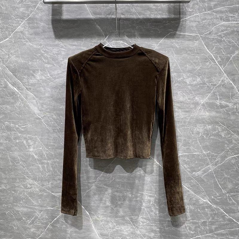 High-End French Velvet Long-Sleeve Slim Fit T-Shirt for Women - 2026 Spring Design Medium коричневий
High-End French Velvet Long-Sleeve Slim Fit T-Shirt for Women - 2026 Spring Design Medium коричневий