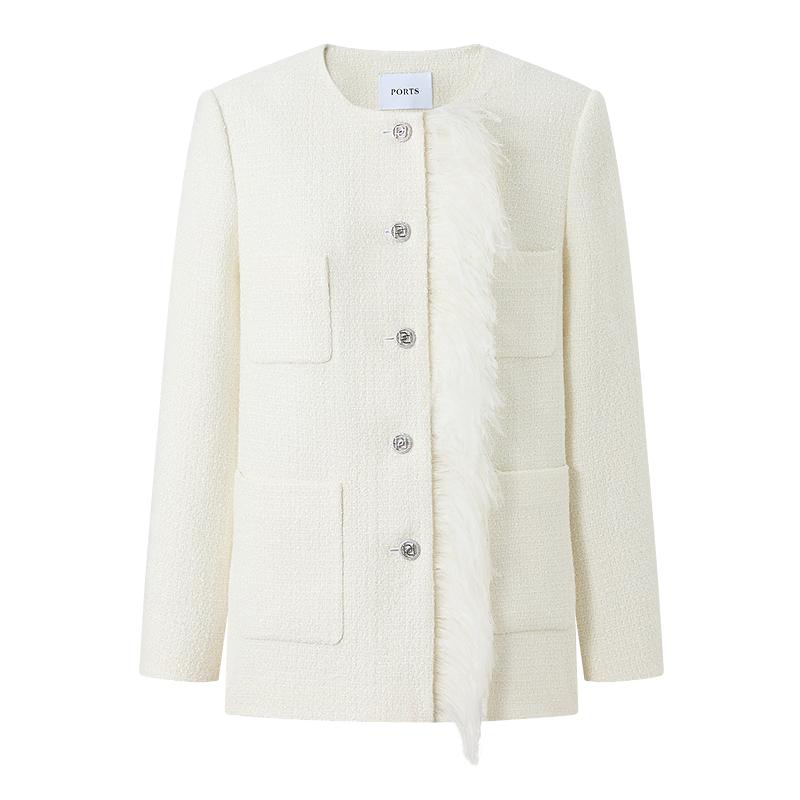 PORTS Women s Fall/Winter Long-Sleeve Mid-Length Jacket LT9J072UFE011 4
PORTS Women s Fall/Winter Long-Sleeve Mid-Length Jacket LT9J072UFE011 4