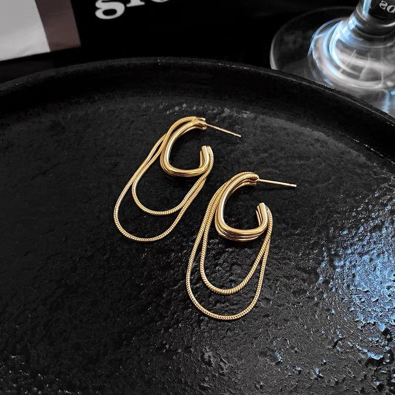 New niche design high-end sense light luxury cold wind chain fringed earrings women s fashion temperament earrings
New niche design high-end sense light luxury cold wind chain fringed earrings women s fashion temperament earrings