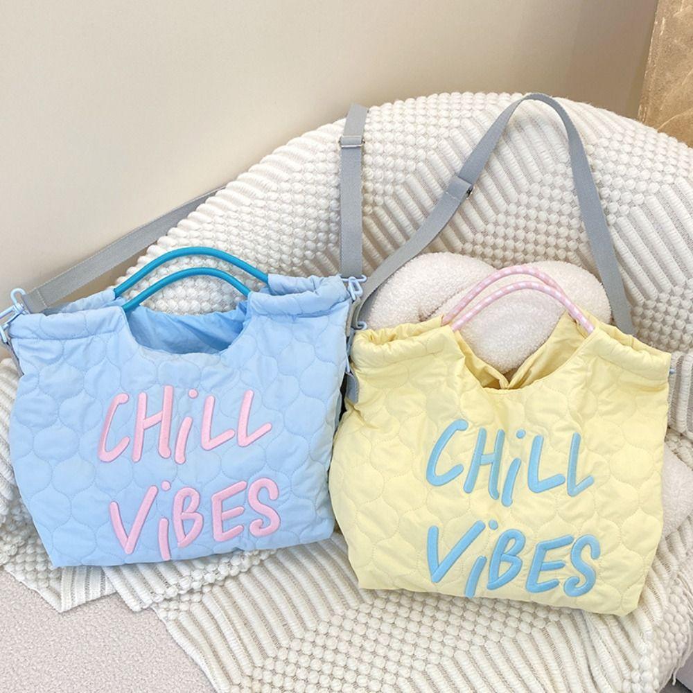 Korean Style Cream Color Crossbody Bag Letter Space Cotton Shoulder Bag Embroidery Tote Bag Women
Korean Style Cream Color Crossbody Bag Letter Space Cotton Shoulder Bag Embroidery Tote Bag Women
